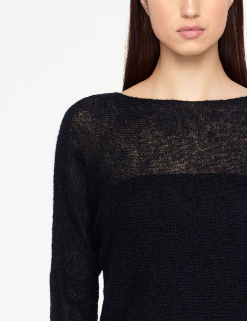 Sarah Pacini MOHAIR SWEATER - HALF SLEEVES