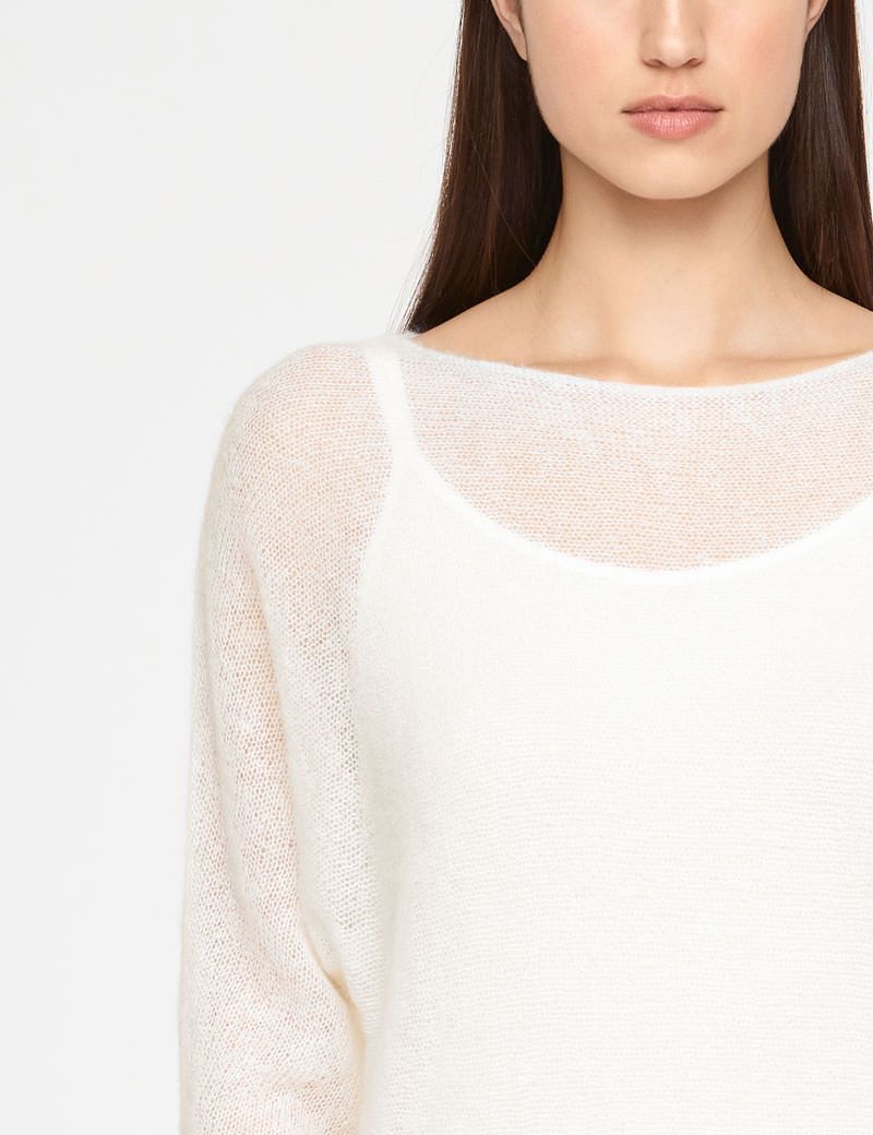 Sarah Pacini ULTRA-LEICHTER SWEATER MOHAIR - 1/2-ÄRMEL
