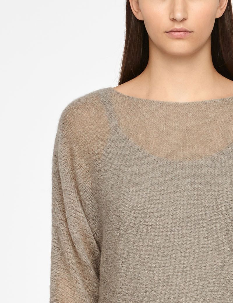 Sarah Pacini ULTRA-LEICHTER SWEATER MOHAIR - 1/2-ÄRMEL