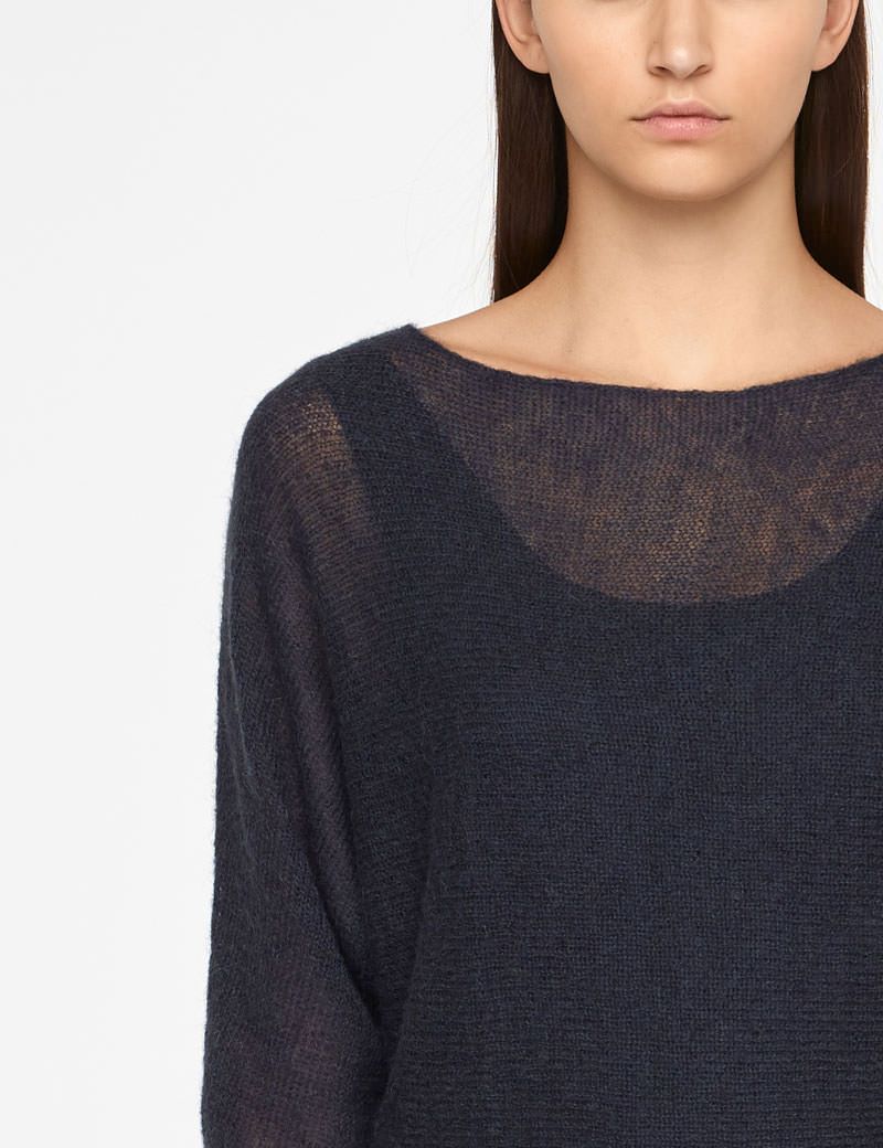 Sarah Pacini MOHAIR SWEATER - HALF SLEEVES