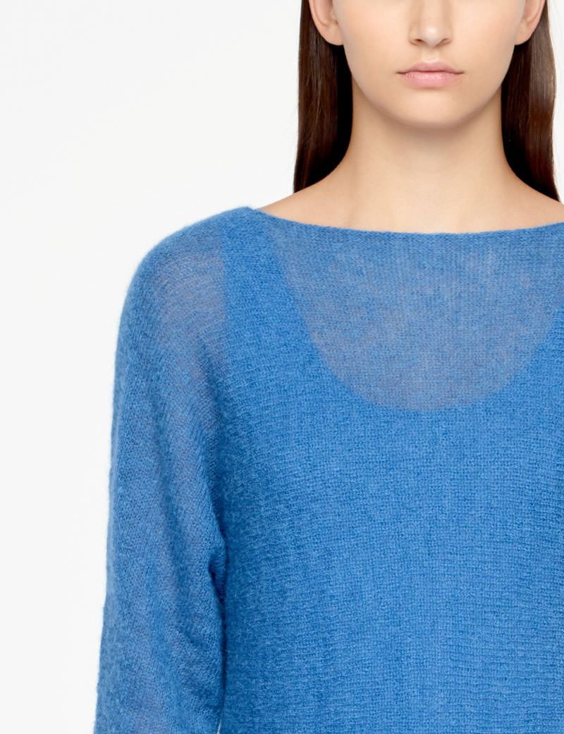 Sarah Pacini MOHAIR SWEATER - HALF SLEEVES