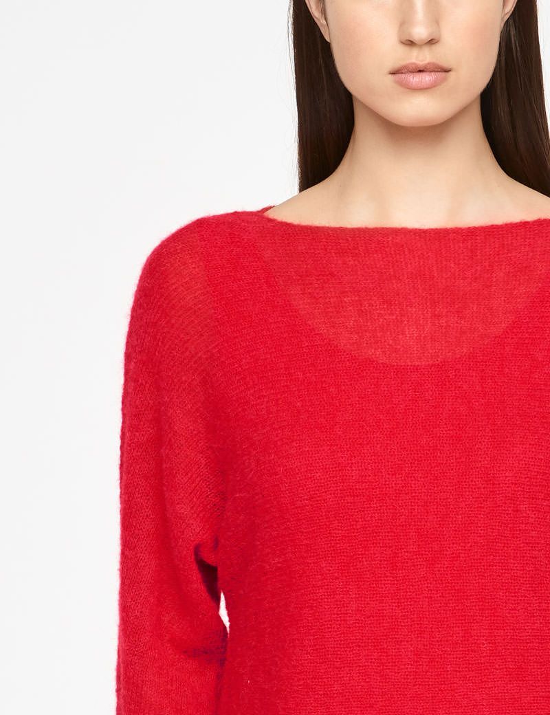 Sarah Pacini ULTRA-LEICHTER SWEATER MOHAIR - 1/2-ÄRMEL