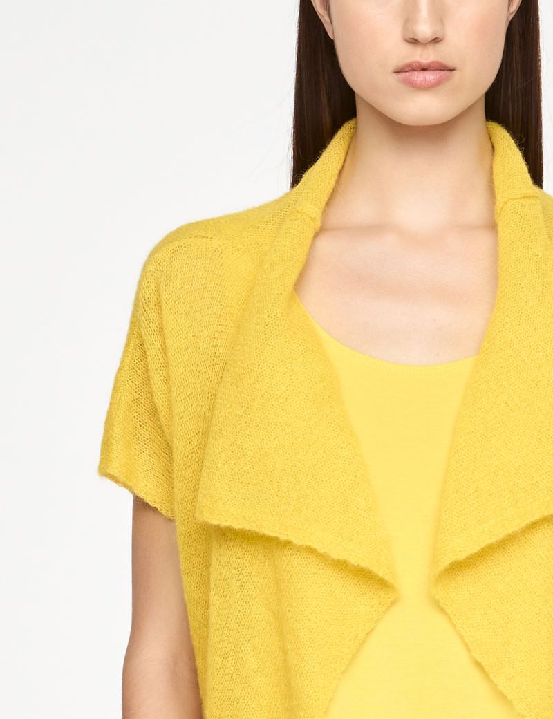 Sarah Pacini CROPPED MOHAIR CARDIGAN