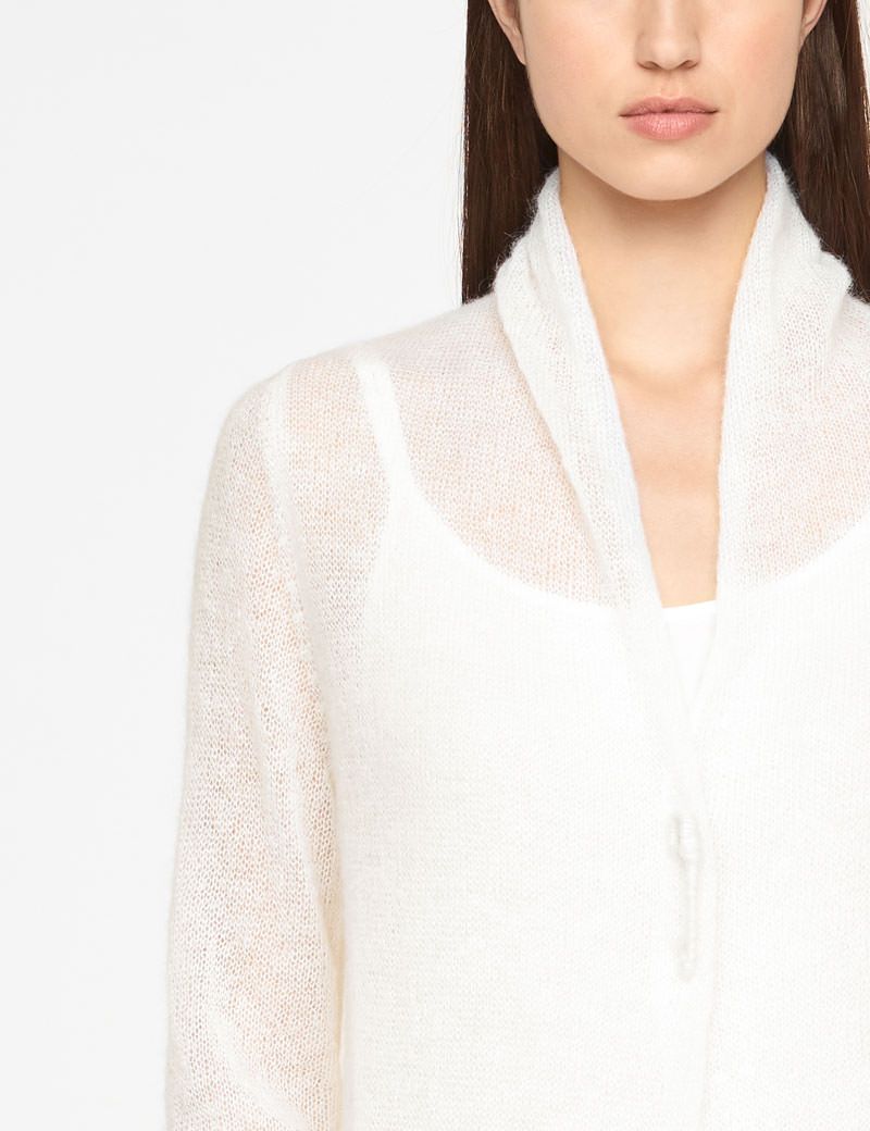 Sarah Pacini LONG MOHAIR CARDIGAN