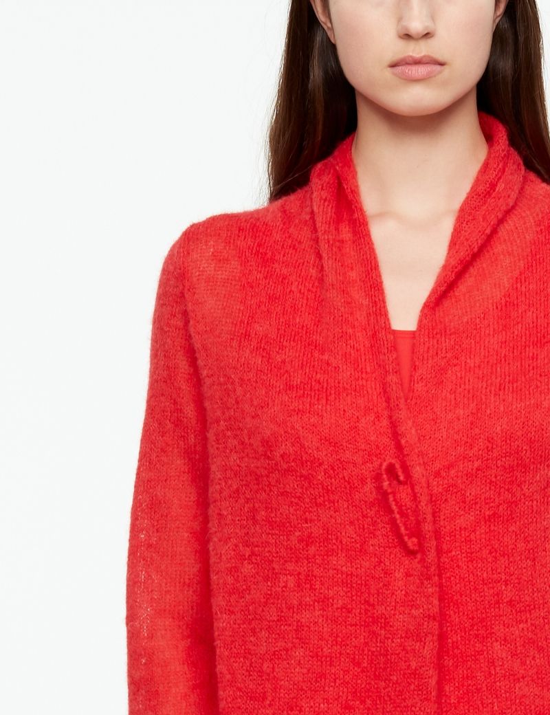 Sarah Pacini LONG MOHAIR CARDIGAN