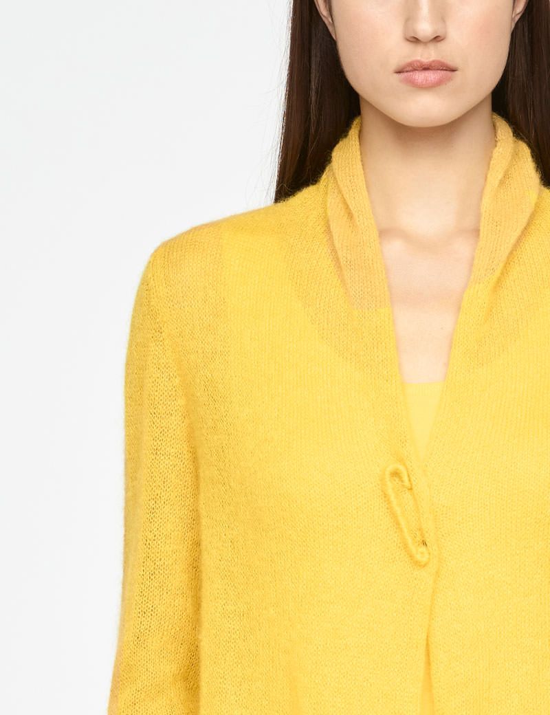 Sarah Pacini LONG MOHAIR CARDIGAN
