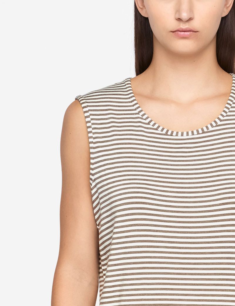 Sarah Pacini GESTREIFTES TOP - ÄRMELLOS