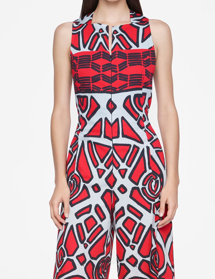 Sarah Pacini GRAPHIC JUMPSUIT