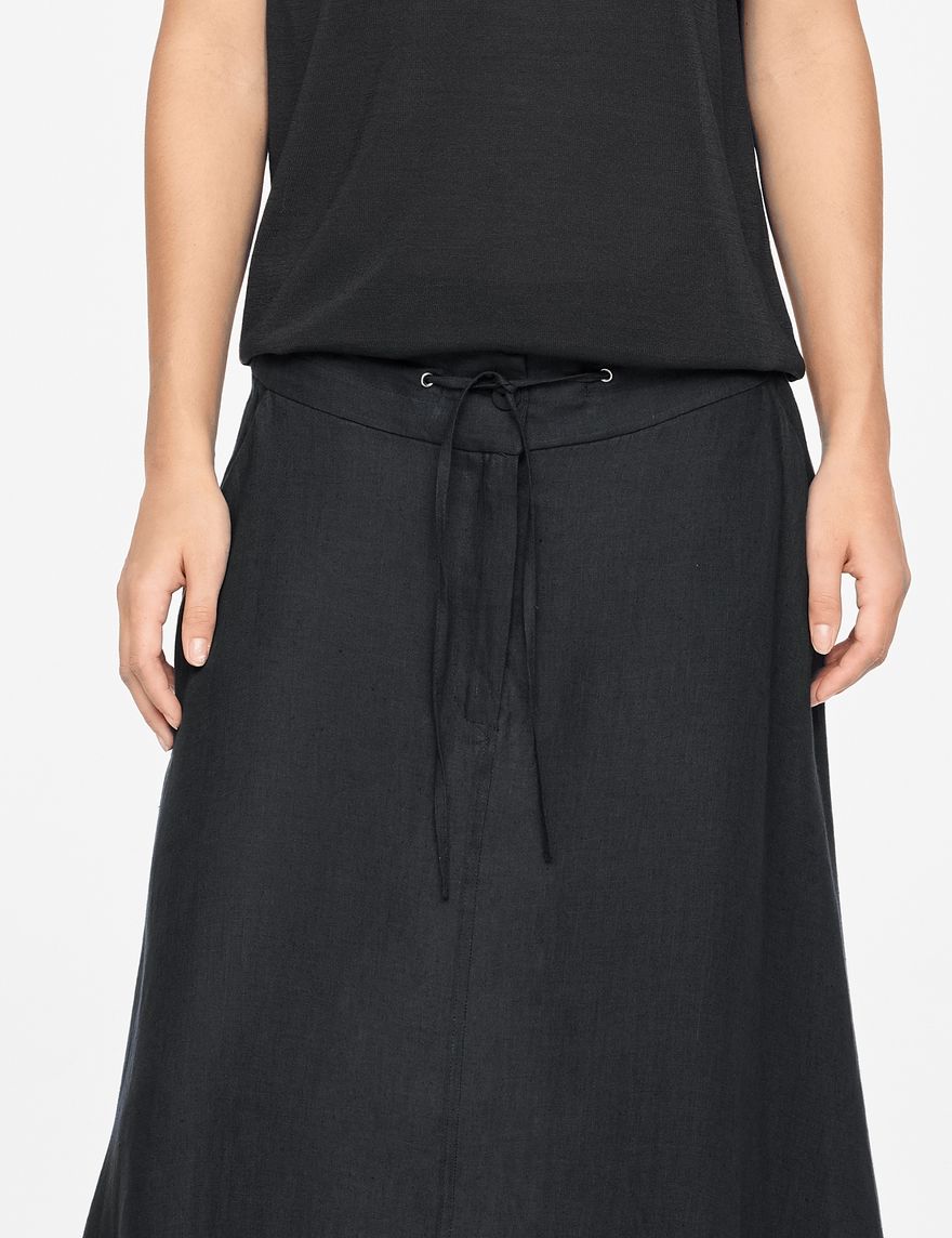 Sarah Pacini JUPE EN LIN - CORDON