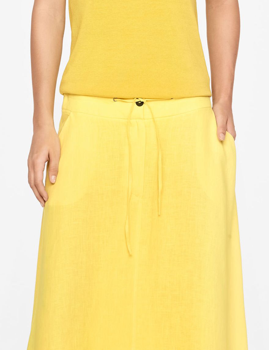 Sarah Pacini LINEN SKIRT - DRAWSTRING