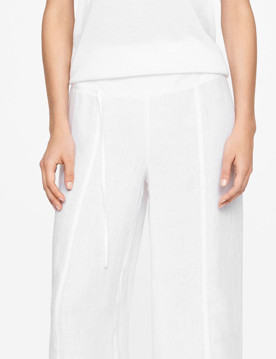 Sarah Pacini LEINENHOSE - WEITER BEINSCHNITT