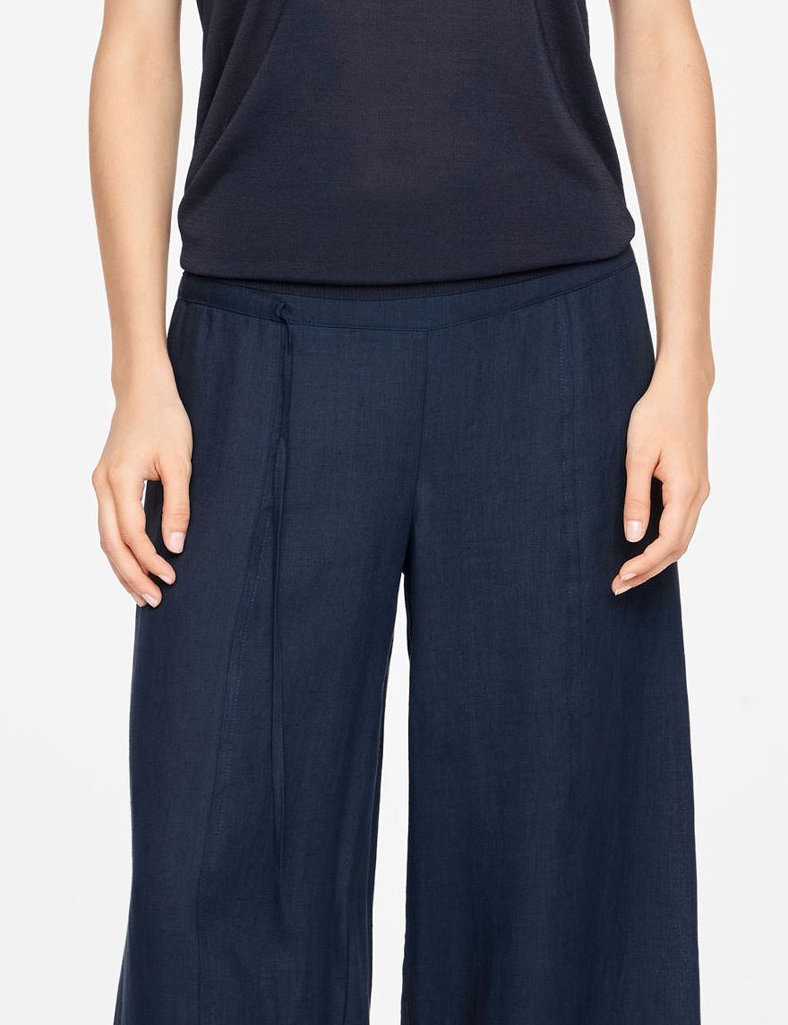Sarah Pacini PANTALON EN LIN - JAMBE LARGE