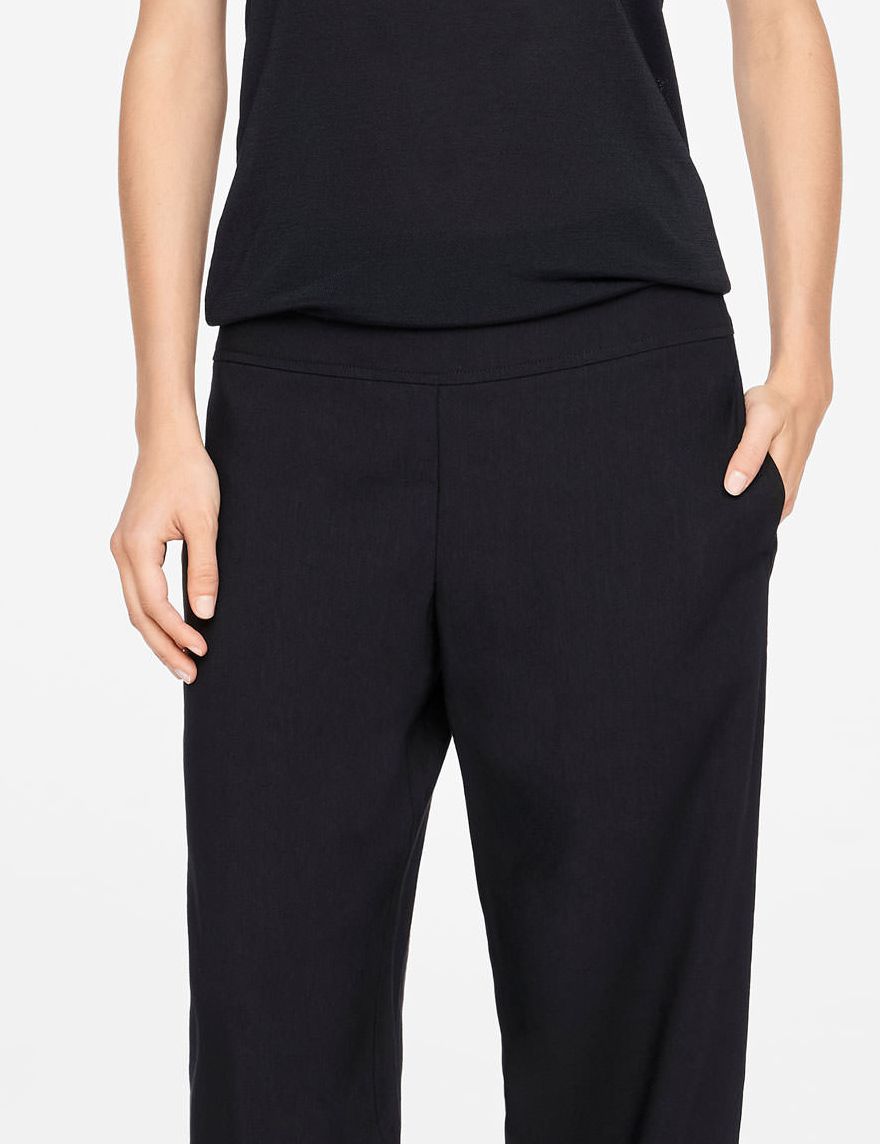 Sarah Pacini LINEN PANTS - SLANTED HEMS