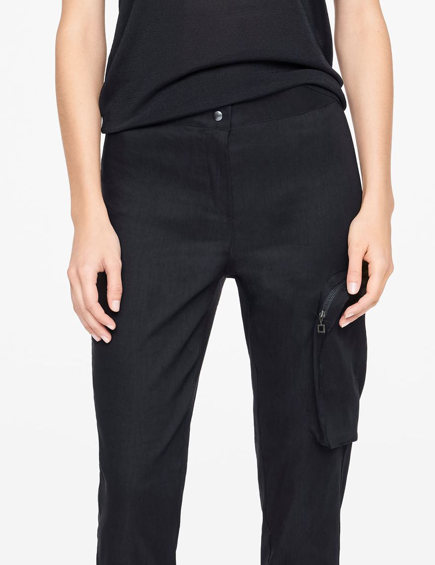 Sarah Pacini HOSE AUS STRETCHLEINEN