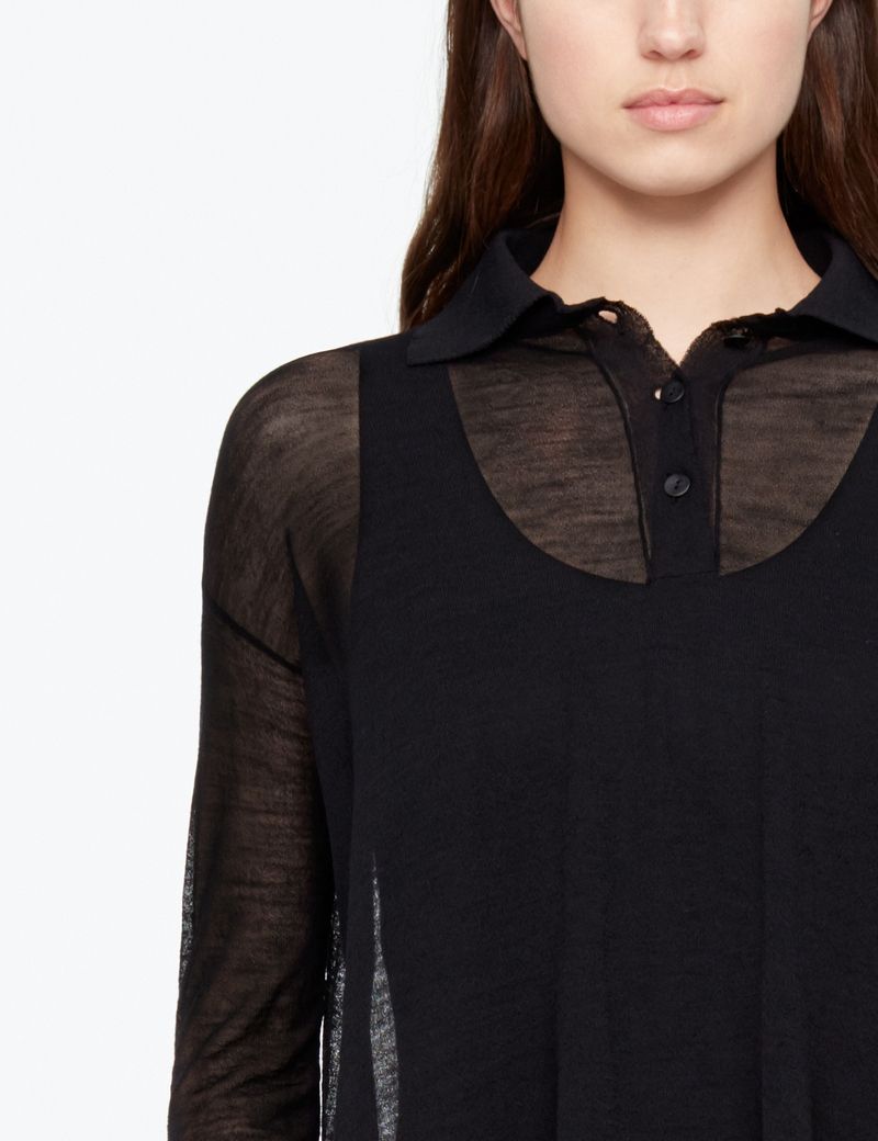 Sarah Pacini LEICHTER HEMD - MERINO WOLLE