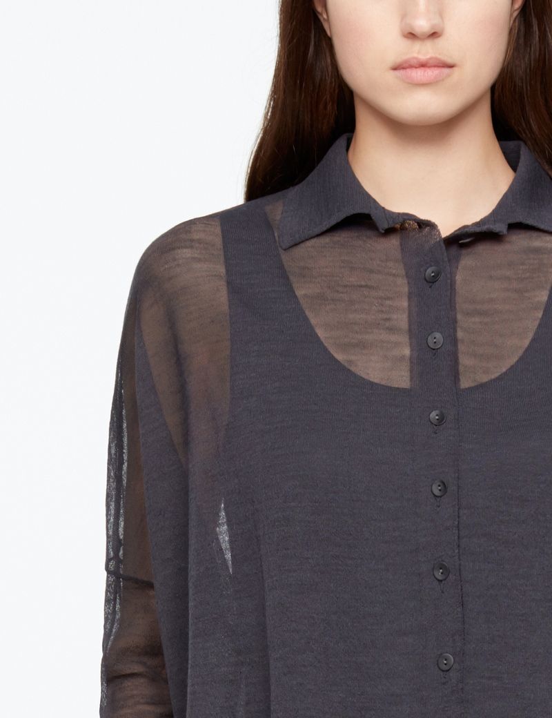 Sarah Pacini LEICHTER HEMD - MERINO WOLLE