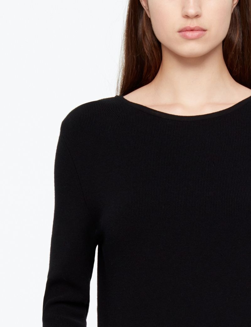 Sarah Pacini LIGHT SWEATER - FINE RIBBING