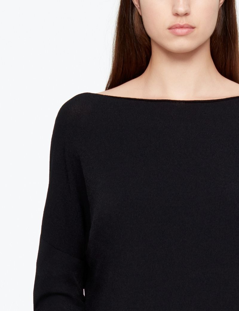 Sarah Pacini REVERSIBLE SWEATER - MESH STRIPES