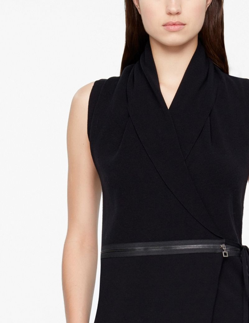 Sarah Pacini ÄRMELLOSER CARDIGAN - GÜRTEL