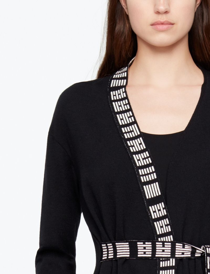 Sarah Pacini LANGÄRMELIGER CARDIGAN - HEXAGRAMM