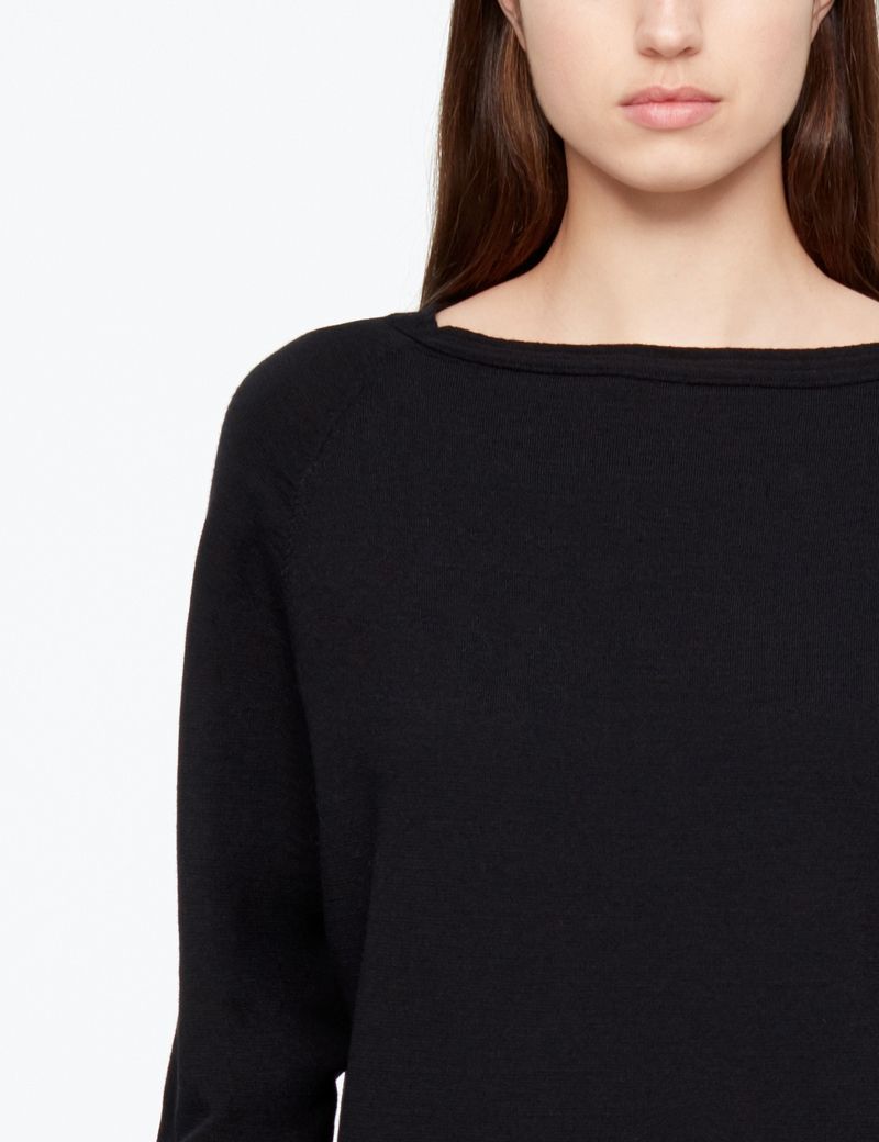 Sarah Pacini FINE WOOL SWEATER - BOATNECK