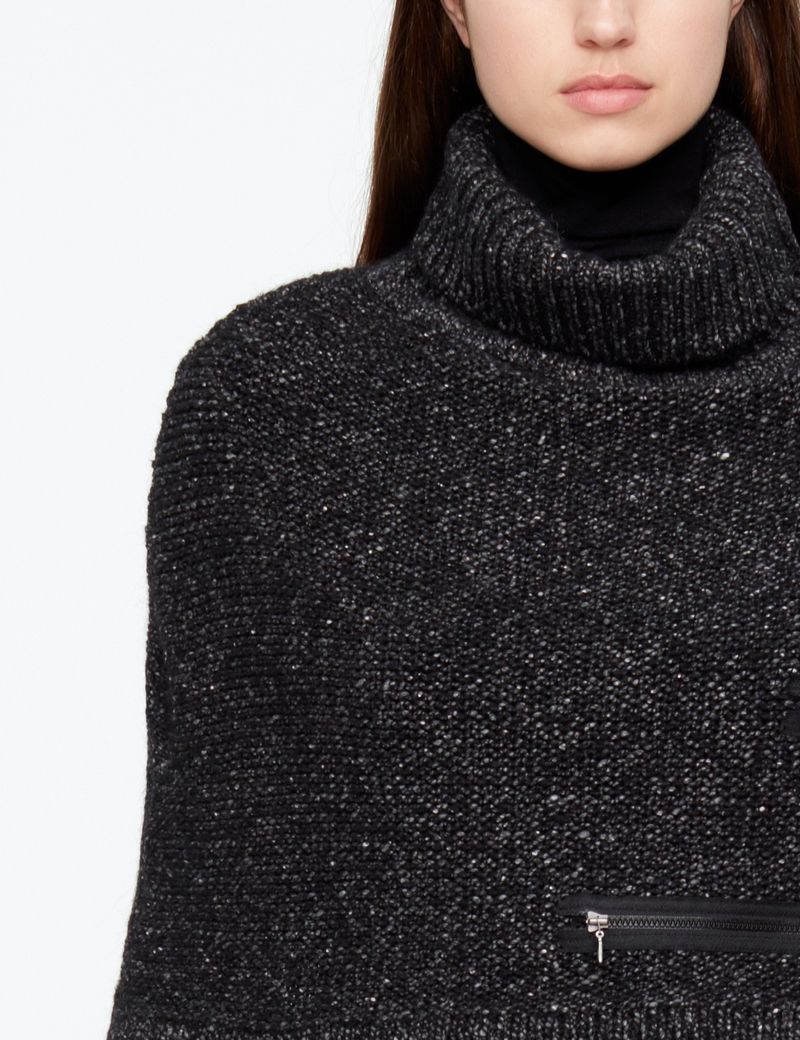 Sarah Pacini PONCHO - LAINE CHINÉE