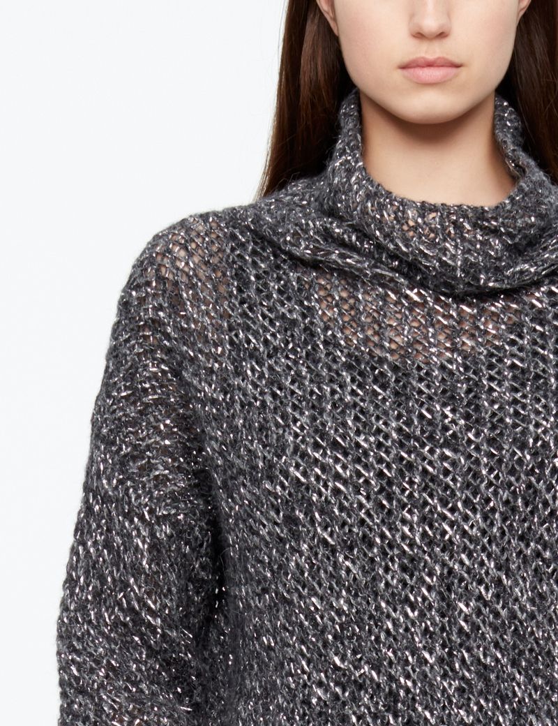 Sarah Pacini PULLOVER BABY ALPAKA - KAPUZENKRAGEN