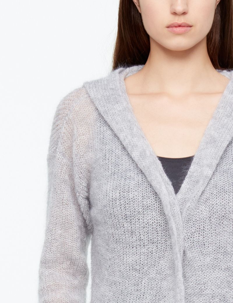 Sarah Pacini MOHAIR-CARDIGAN - SCHLITZTASCHEN