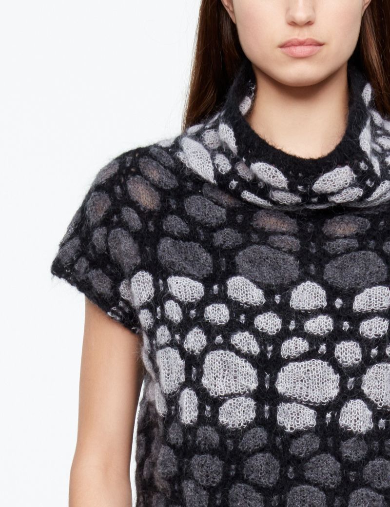 Sarah Pacini MOHAIR WOLLEN TRUI - LANG