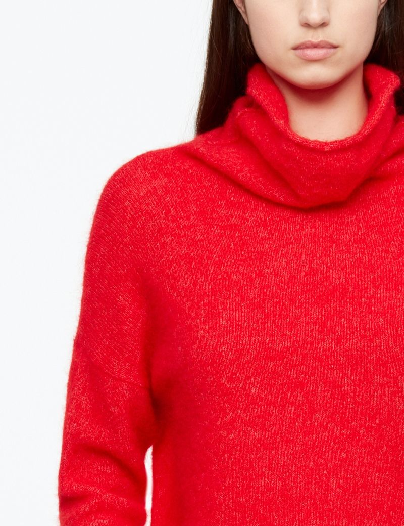 Sarah Pacini PULL COURT - MOHAIR-MÉRINO