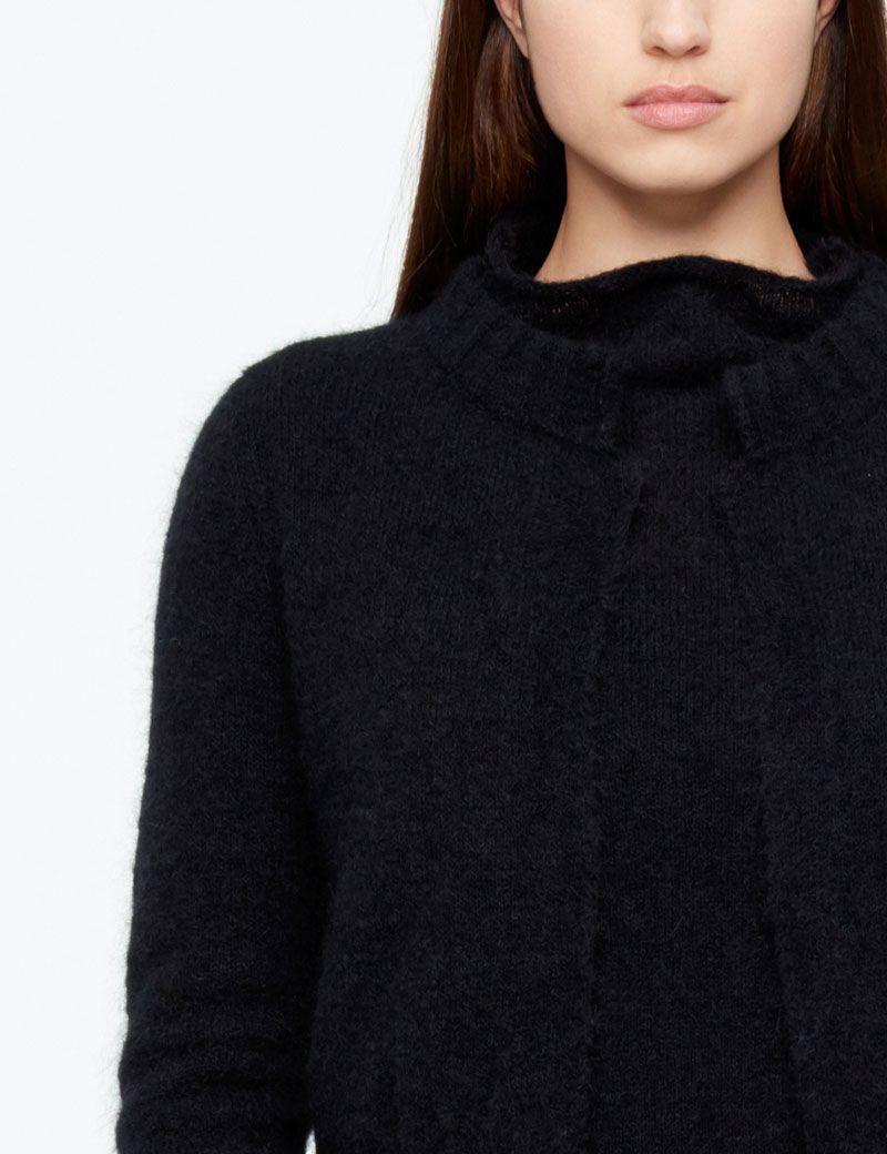 Sarah Pacini MOHAIR-MERINO CARDIGAN - KURZ
