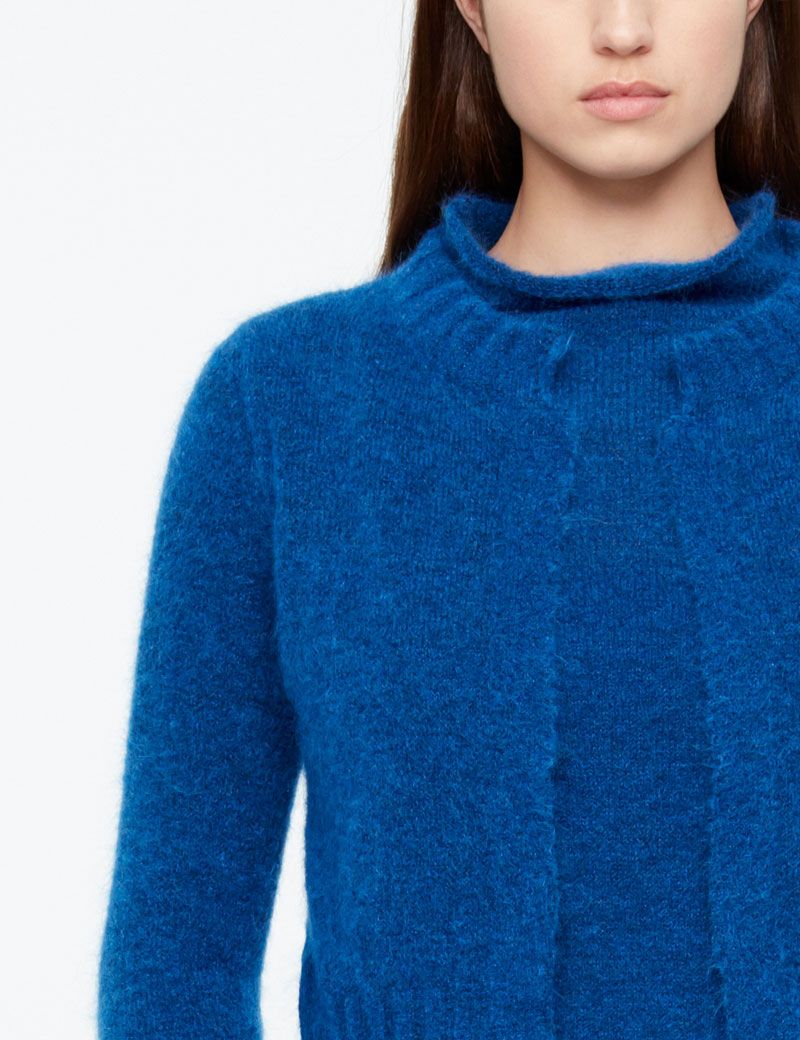 Sarah Pacini MOHAIR-MERINO CARDIGAN - KURZ