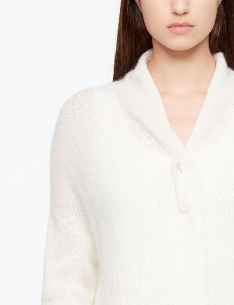 Sarah Pacini MOHAIR-MERINO CARDIGAN - LONG