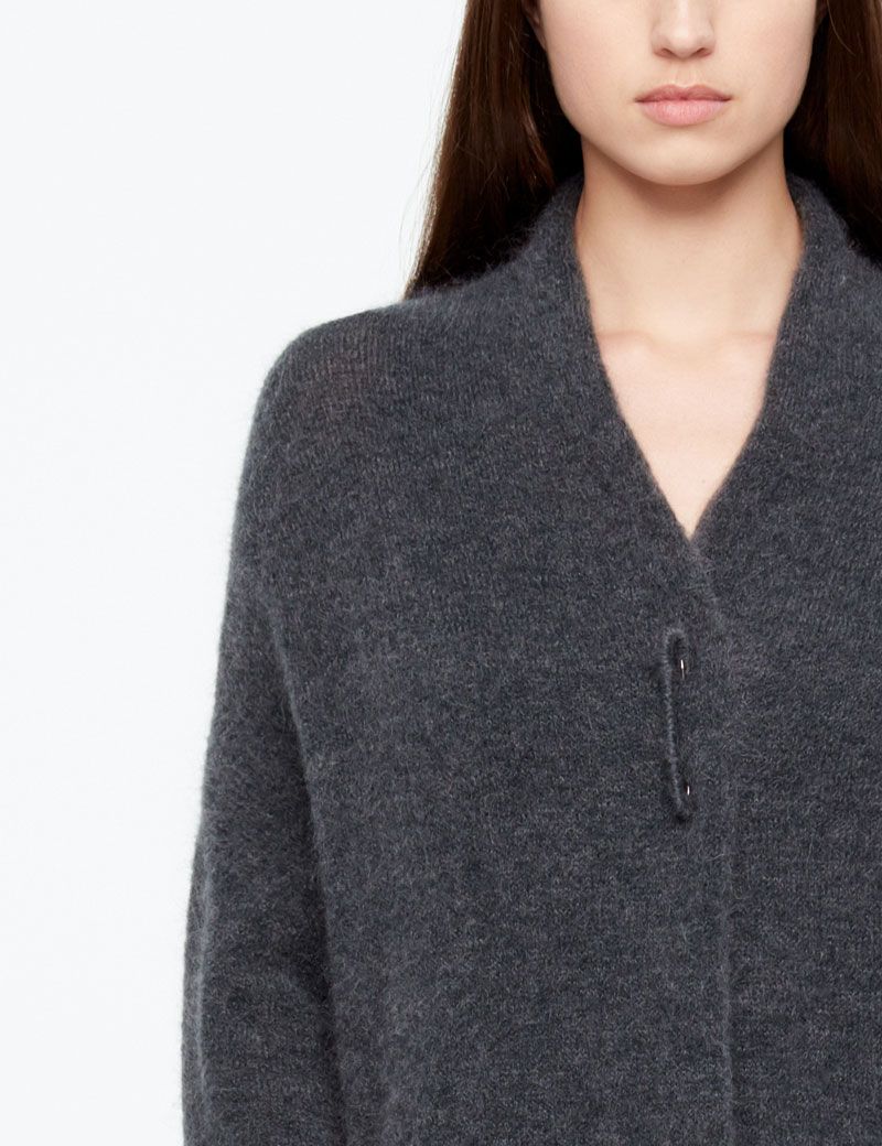 Sarah Pacini MOHAIR-MERINO-CARDIGAN - LANG