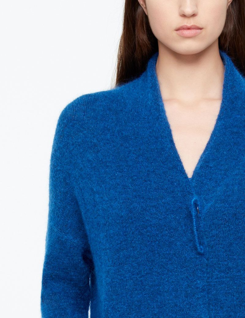Sarah Pacini MOHAIR-MERINO-CARDIGAN - LANG