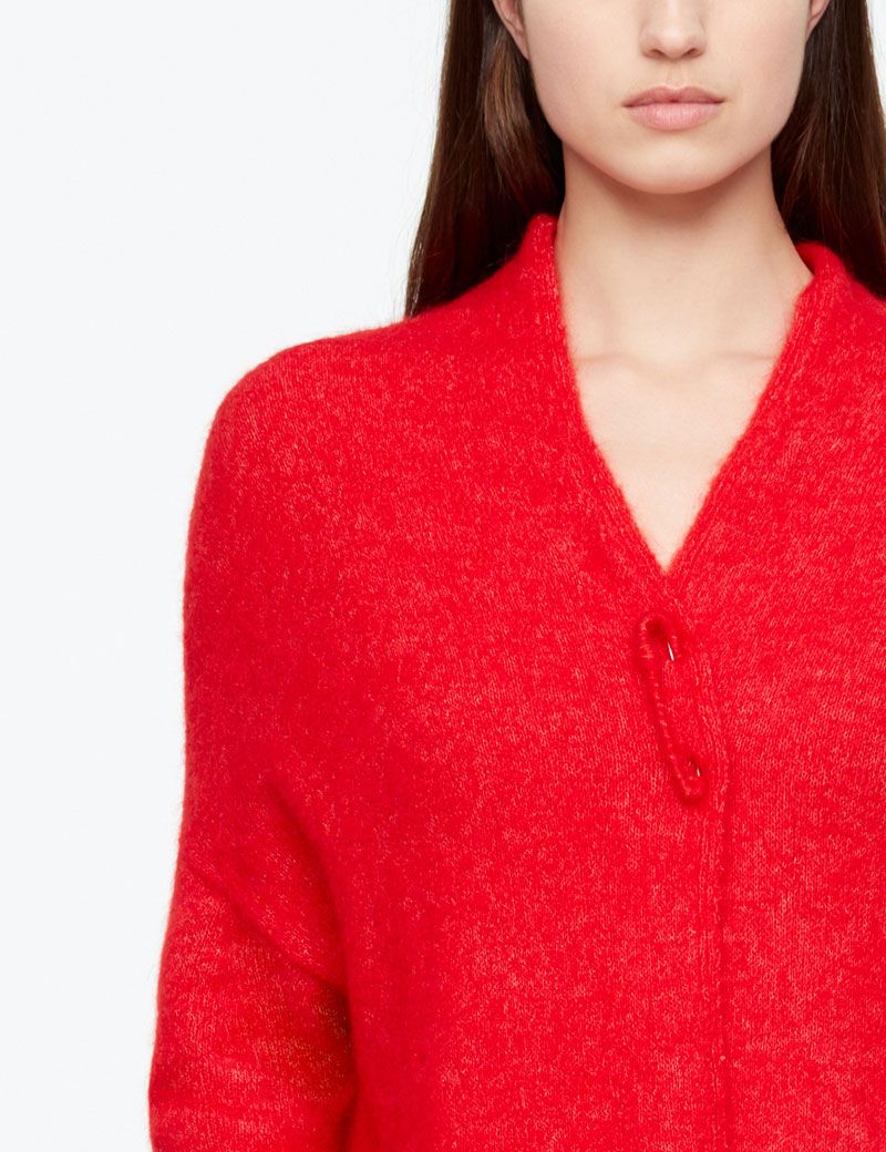 Sarah Pacini MOHAIR MERINO CARDIGAN - LANG