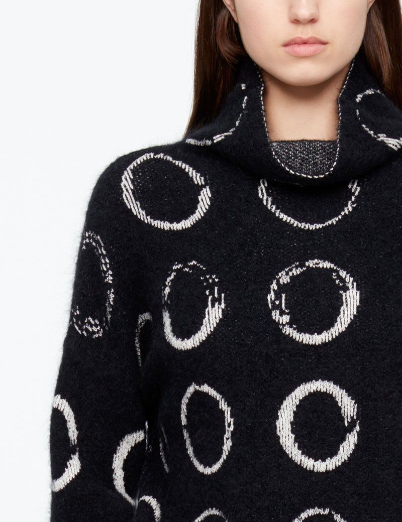 Sarah Pacini LANGER PULLOVER - KREISMOTIV