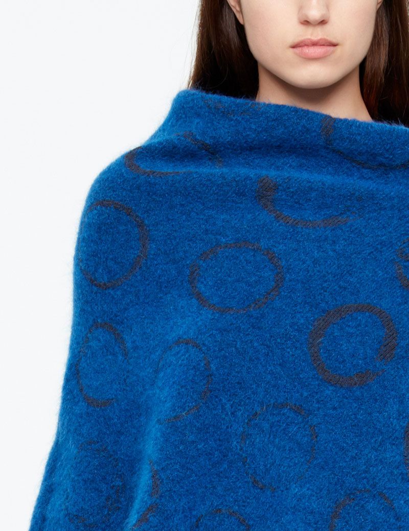Sarah Pacini PONCHO - CIRKELMOTIEF
