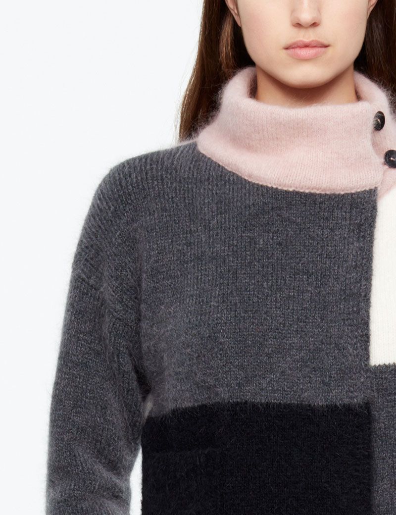 Sarah Pacini KURZER CARDIGAN - FARB-BLOCK