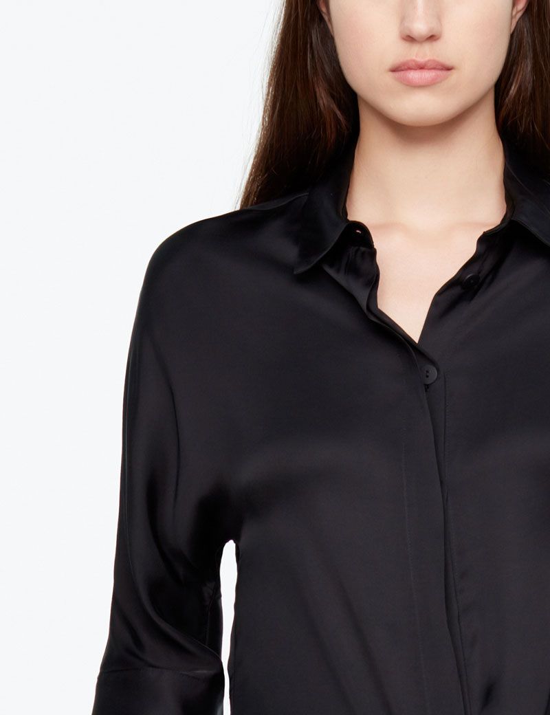 Sarah Pacini SHIRT - SATIN EFFEKT