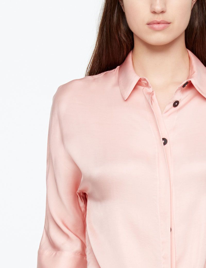 Sarah Pacini SHIRT - SATIN EFFEKT
