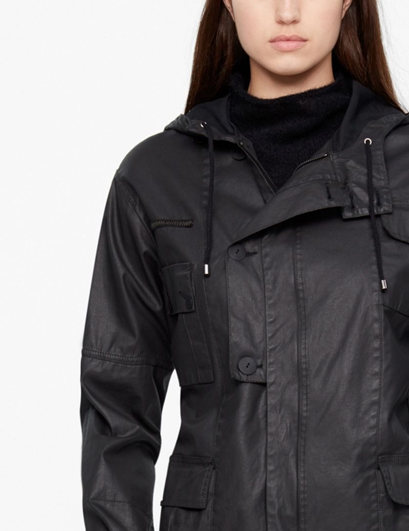 Sarah Pacini LANGER PARKA - BESCHICHTET