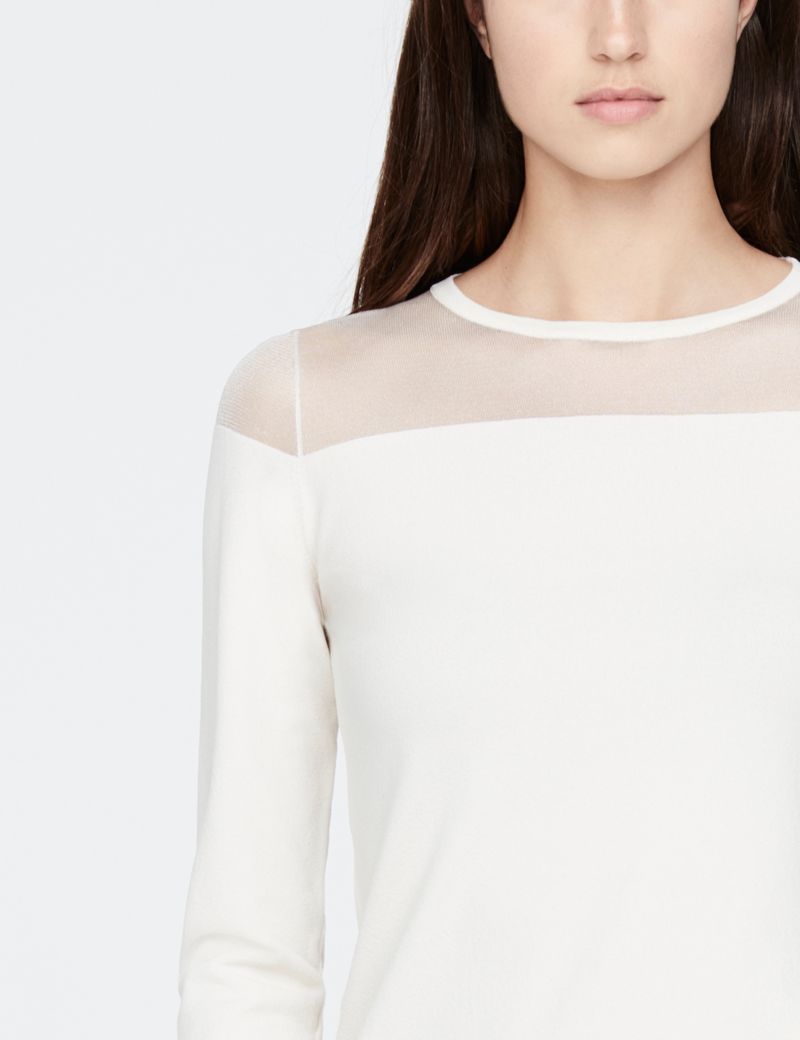 Sarah Pacini Light sweater - sheer details