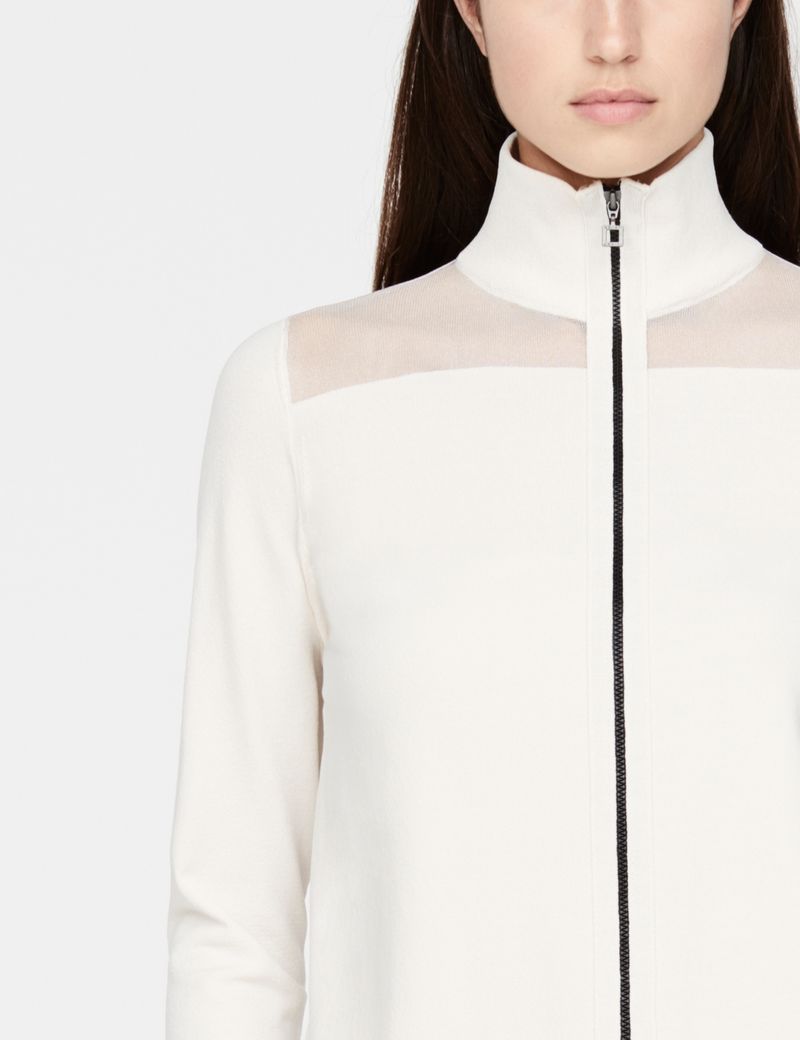 Sarah Pacini cardigan - doorschijnende achterkant