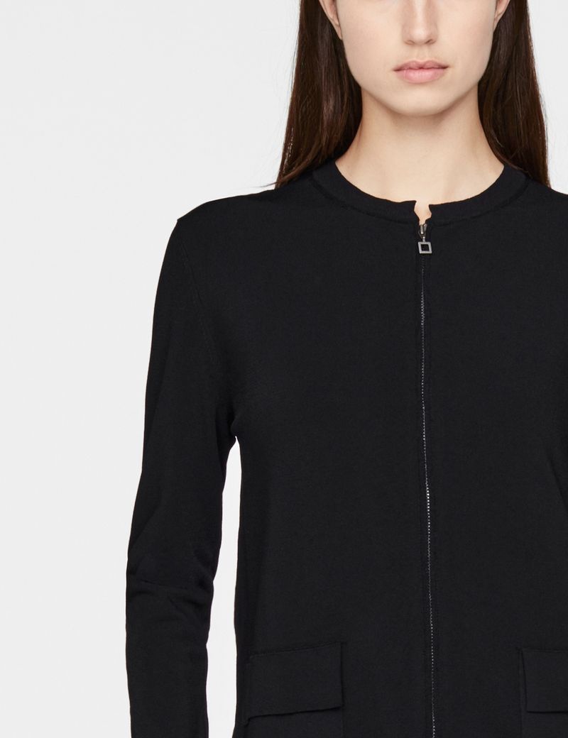 Sarah Pacini lange cardigan - rits vooraan