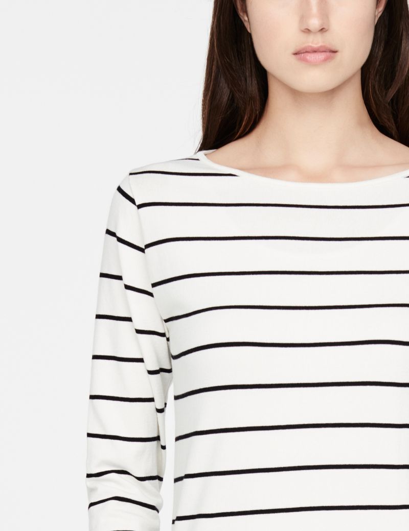 Sarah Pacini Langer Pullover - Streifen