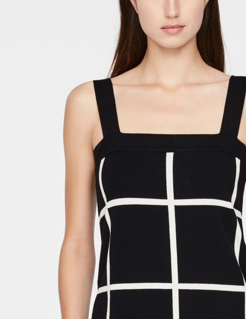 Sarah Pacini Light dress - grid motif