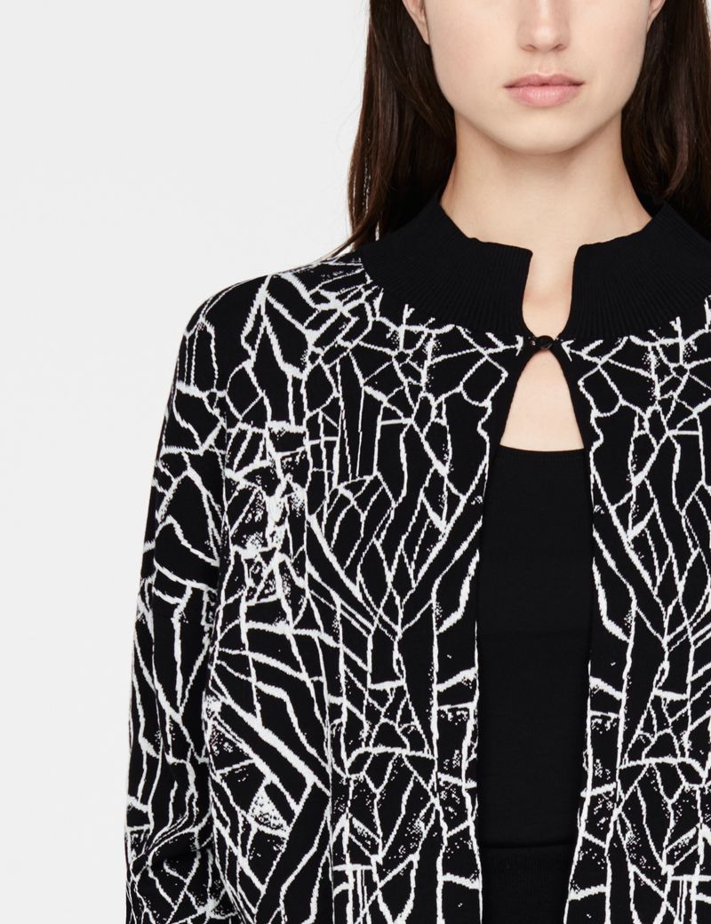 Sarah Pacini Kurze Strickjacke - Wuestenerde