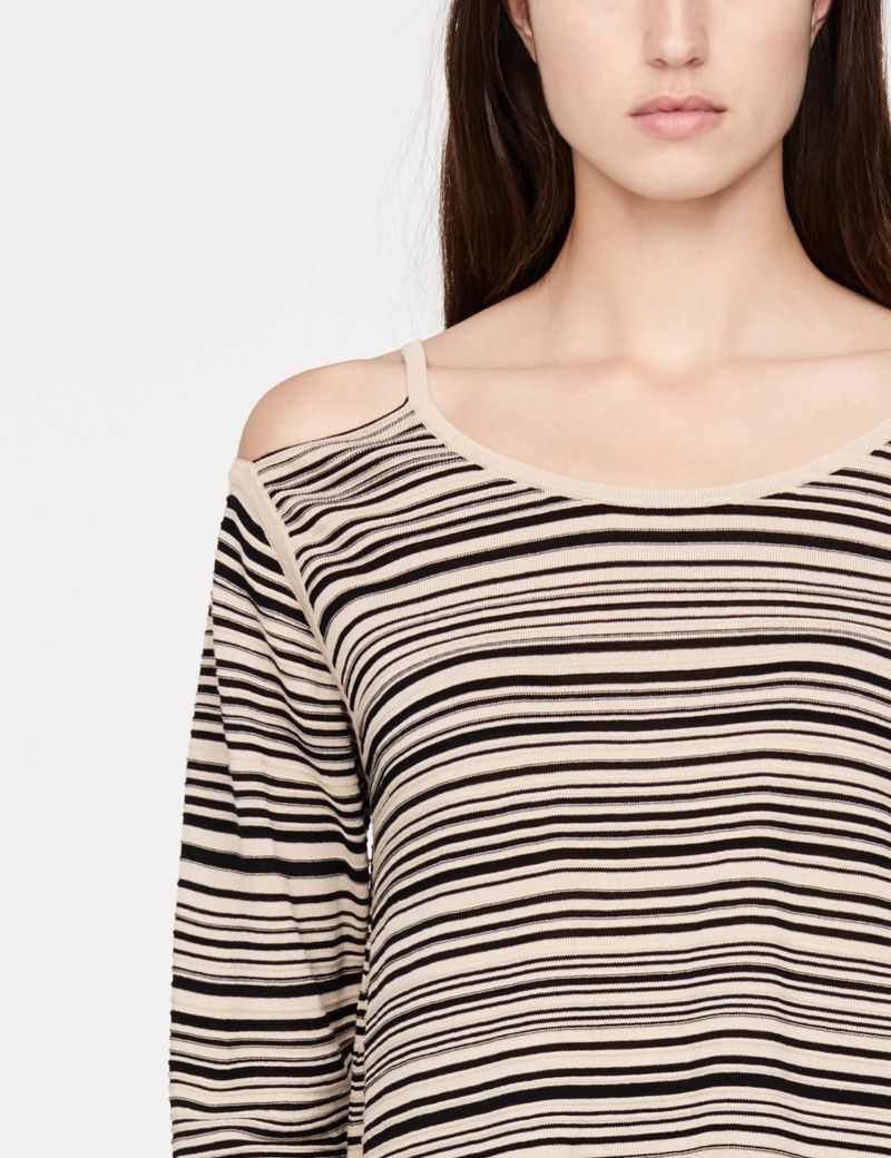 Sarah Pacini Pull coton mako - découpes