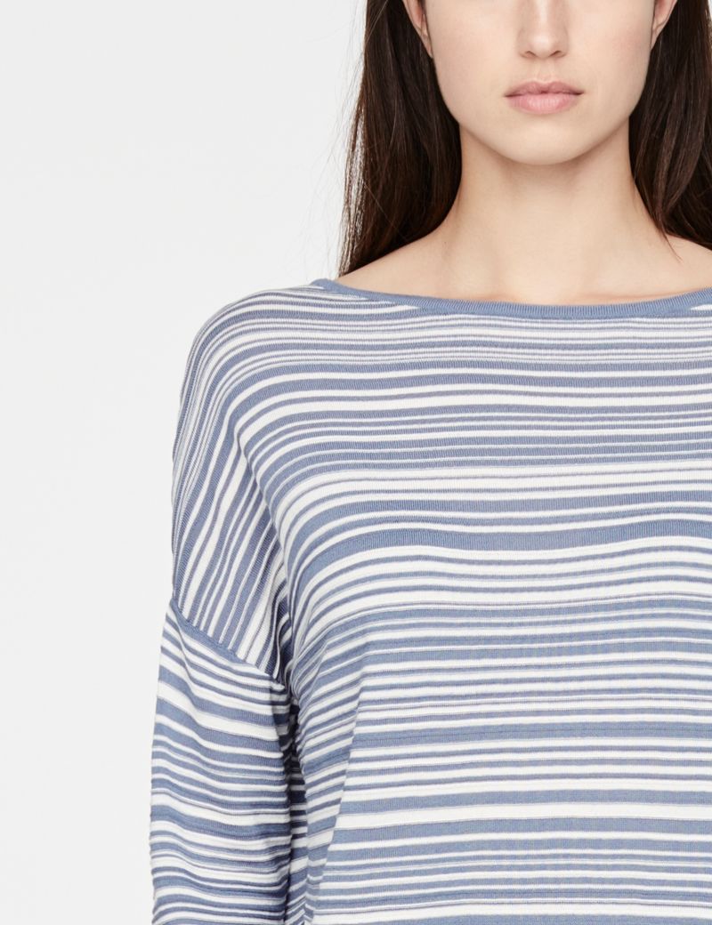 Sarah Pacini Leichter Pullover - Streifen